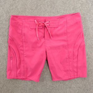 Patagonia Shorts Womens 10 Pink  Drawstring Stretch Pockets Zipper 8"